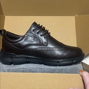 Xpacs Men's Brown Leather Casual Shoes